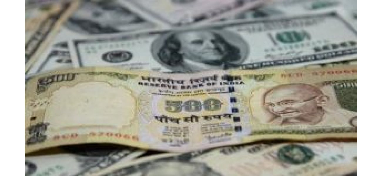 Indian currency drops significantly in value which is the biggest decline in nearly 24 months.