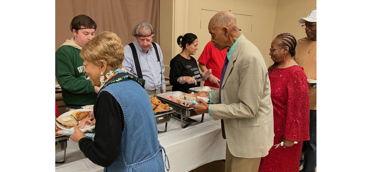75 people attended the Christmas day celebration at La Grange church for the Greatest Gift event.