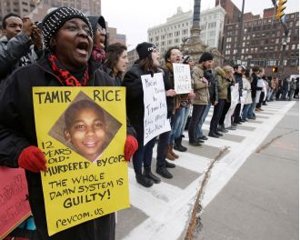 On December 28, a grand jury chooses not to charge police officers involved in the shooting death of Tamir Rice.
