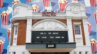 A 100-year-old cinema with romantic history, from engagements to movie-inspired weddings.