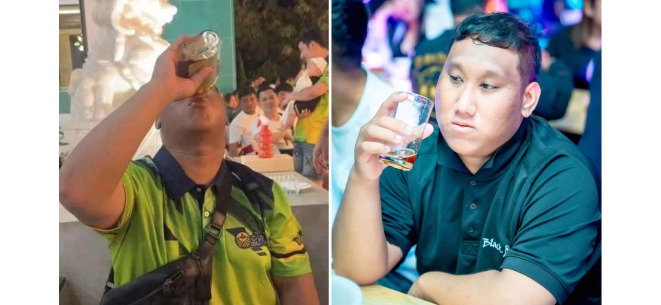 A man died after accepting a £700 dare to drink a whole bottle of whiskey as a street seller.