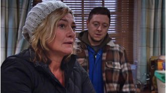 In Emmerdale, Moira's recent shock is shown in the hospital.