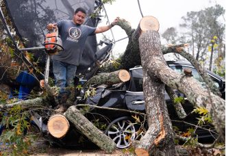 1 person dies in Houston as tornadoes hit the area.