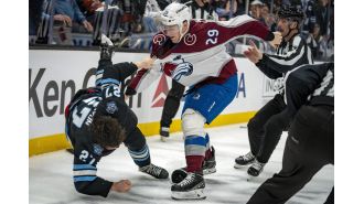 Nathan MacKinnon finally gets into a fight after three years and admits that his anger can resurface at times.