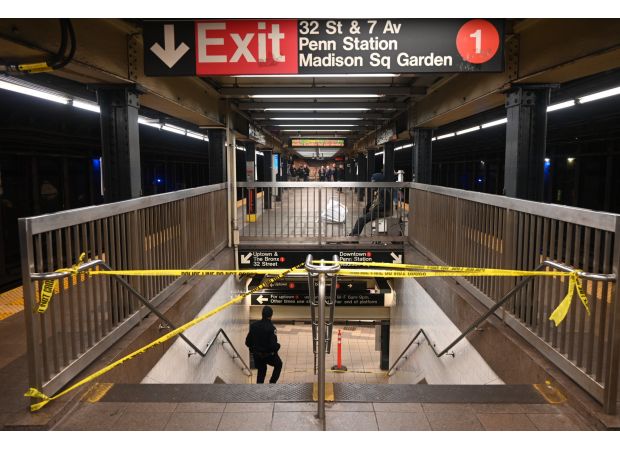Police discovered a man with severe burns at Penn Station in New York.