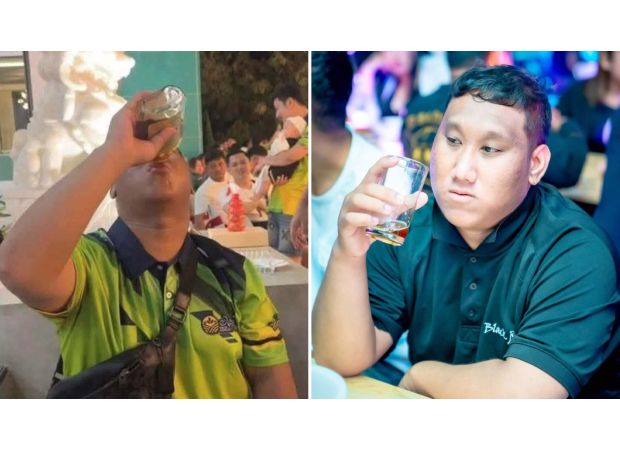 A man died after accepting a £700 dare to drink a whole bottle of whiskey as a street seller.