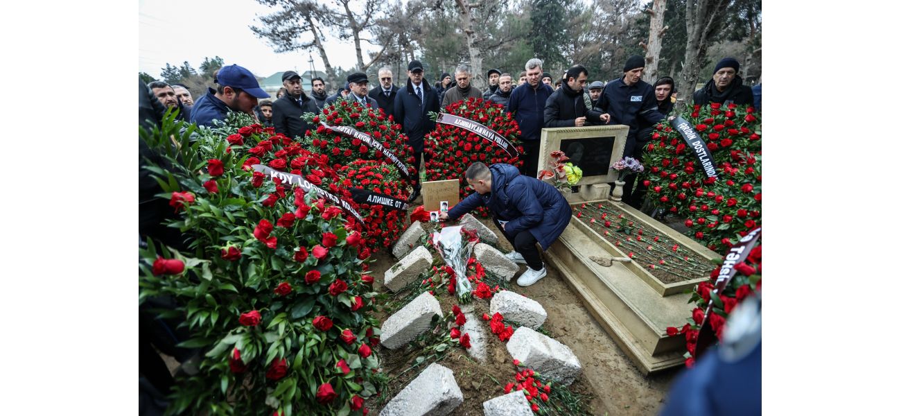 The president of Azerbaijan stated that the plane belonging to Azerbaijan Airlines crashed because it was shot at from the ground.