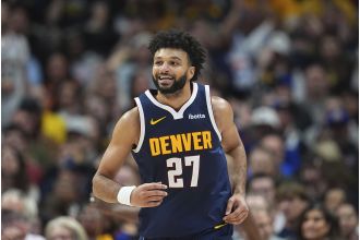 The Nuggets beat the Pistons 134-121, despite a late comeback attempt from Detroit.