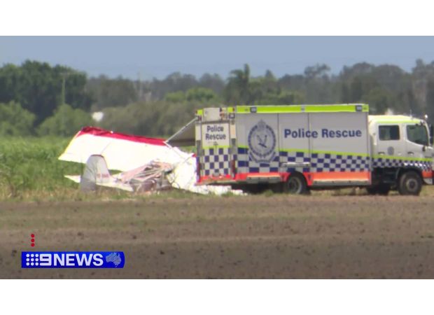 A pilot died in a plane accident in northern NSW, while a passenger was taken to the hospital.