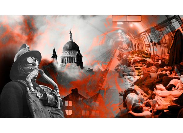 London was hit with a devastating bombing during the Blitz, causing it to burn for a second time.