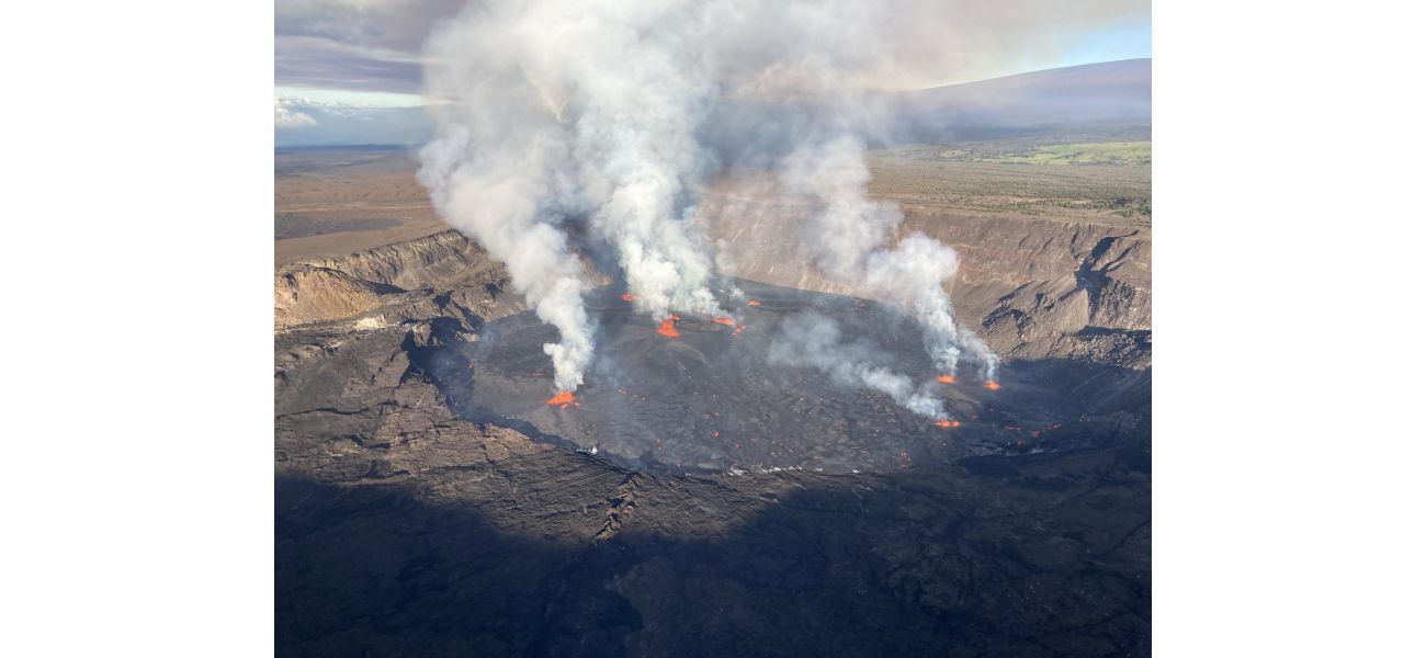 Small child almost falls into volcano over holiday