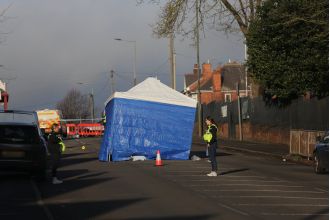 Seven people taken into custody following fatal stabbing of teenager on public road.