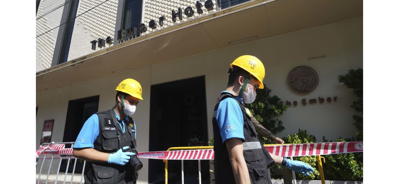 Three tourists die in fire at Bangkok hotel, popular with visitors.