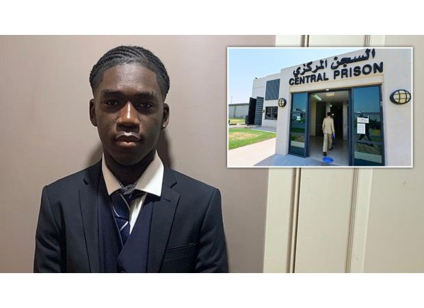 British teen surrenders after serving time in Dubai for vacation affair.