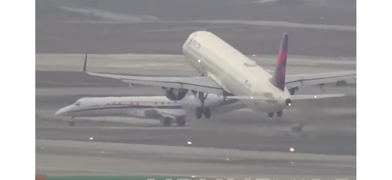 A plane from a commercial airline almost collides with a sports team's aircraft.