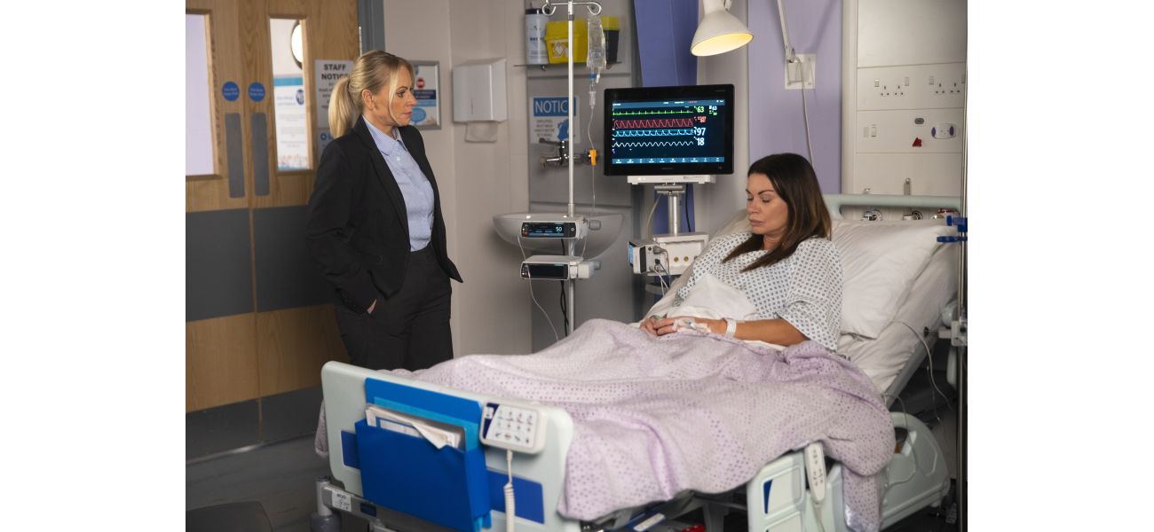 Lisa Swain is shocked by Carla Connor's big revelation on Coronation Street.
