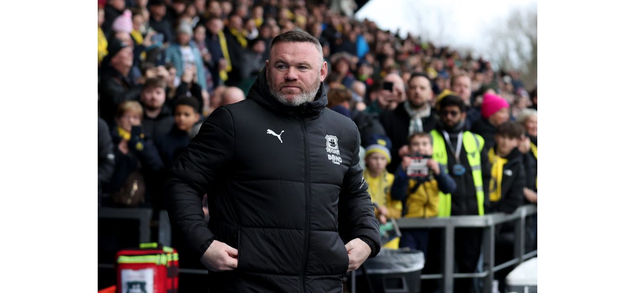 Plymouth Argyle fires Wayne Rooney due to poor record of no wins.