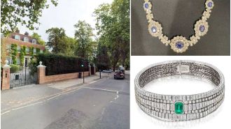Authorities searching for culprit who took $21 million worth of jewelry from London home.