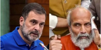 Sarangi claims Gandhi pushed him, comparing his behavior to a bouncer.