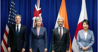 Quad recommits to promoting free and stable Indo-Pacific region.