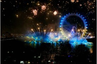 Watch the London New Year's fireworks on TV as 2025 begins.