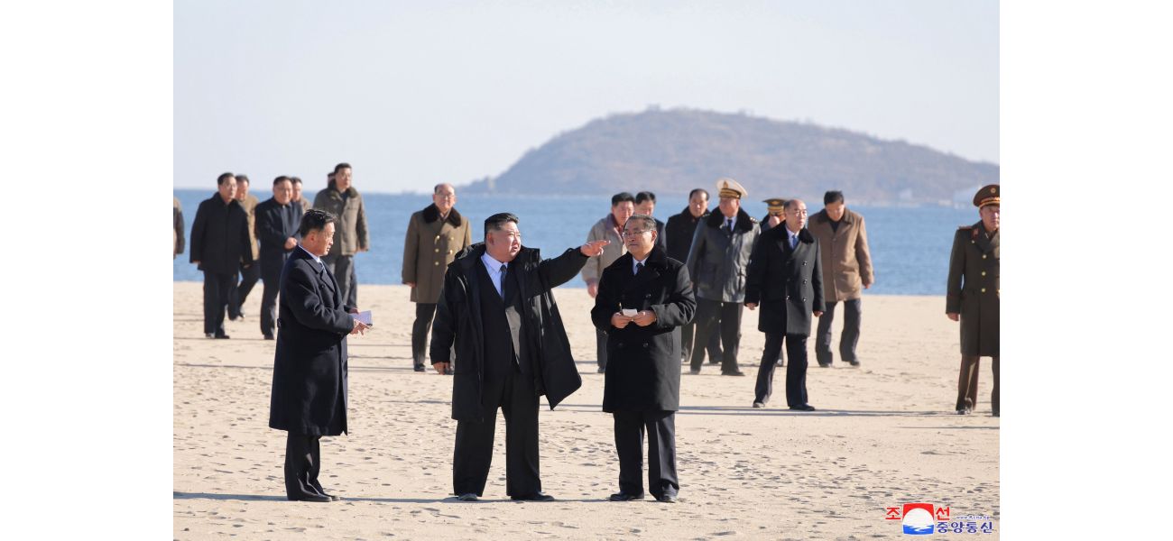 Kim Jong-un has built a large resort on the coast.