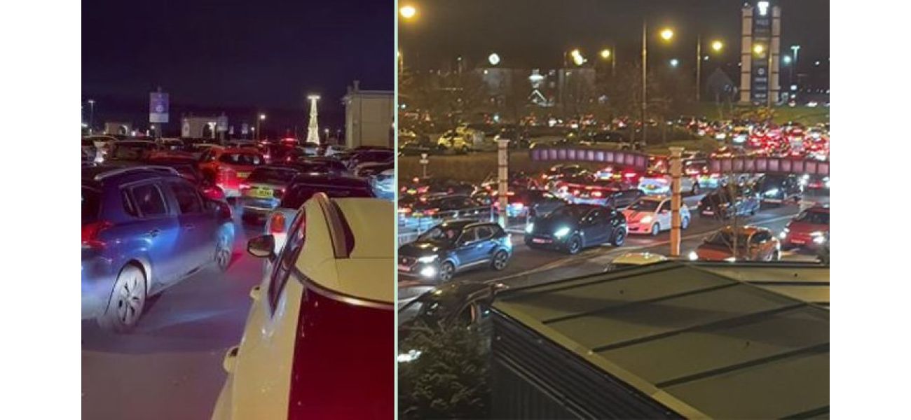 Violence erupts at Trafford Centre as vehicles trapped in traffic for extended period of time.