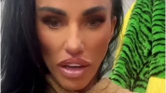 Katie Price angrily reacts to accusations of misusing a disabled badge.