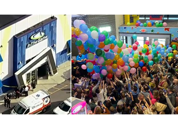 10 people injured when Lego display falls at arcade.