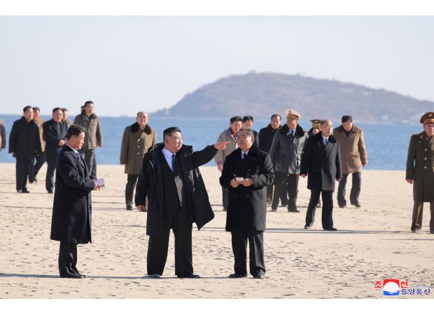Kim Jong-un has built a large resort on the coast.