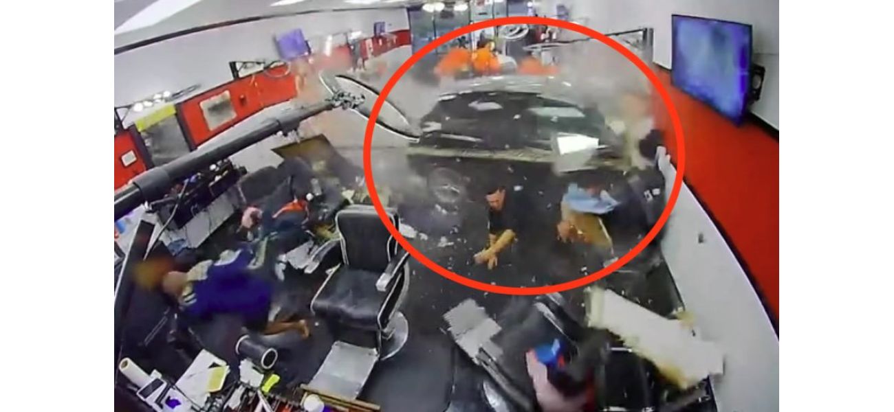 A 10-year-old boy was injured when an SUV drove into a barber shop.