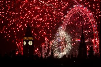 Despite UK event cancellations due to weather, London still celebrates 2025 with spectacular fireworks.