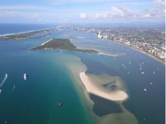 A scuba diver has died while swimming at a popular spot in Gold Coast.