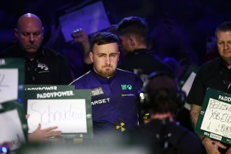 When is Luke Littler's next game at the World Darts Championship tonight?