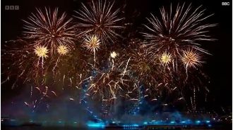 Fans of Liam Payne were emotional when they spotted a tribute to a deceased singer in London's New Year's Eve firework display.