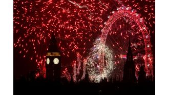 Despite UK event cancellations due to weather, London still celebrates 2025 with spectacular fireworks.