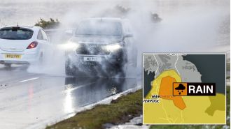 A new amber warning has been issued for heavy rain, with an expected 100mm of rainfall and potential flooding on New Year's Day.
