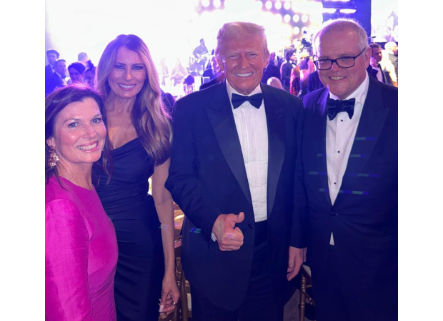 Ex-PM Morrison celebrates New Year's Eve with Trump.