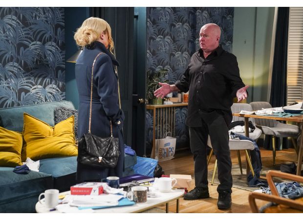 Sharon arranges an intervention for Phil's troubles in EastEnders, but is surprised by the outcome.