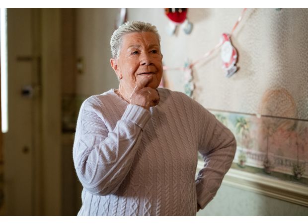 EastEnders fans think they have cracked the mystery of Mo's secret lover after a surprising revelation.