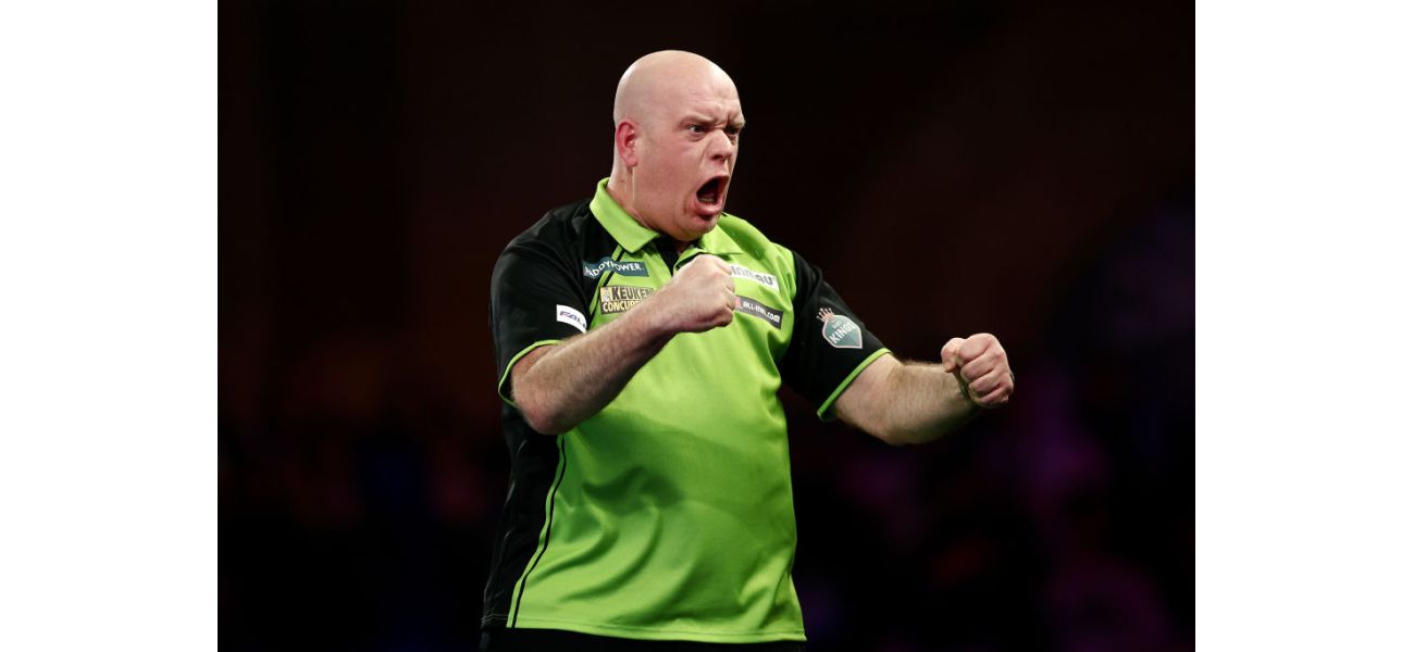 In an exciting World Darts Championship match, Michael van Gerwen defeats Callan Rydz.