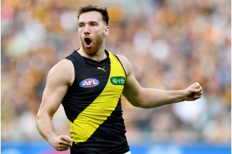 Noah Balta, a popular football player from Richmond, has been accused of assault.