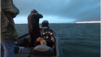 It's like navigating a boat towards a tornado.