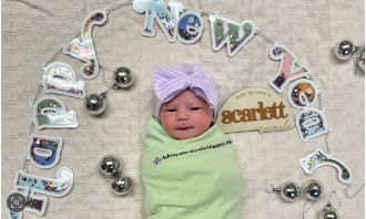2025 starts with the birth of a baby girl, accompanied by the Counting Crows' music.