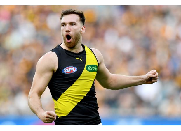 Noah Balta, a popular football player from Richmond, has been accused of assault.