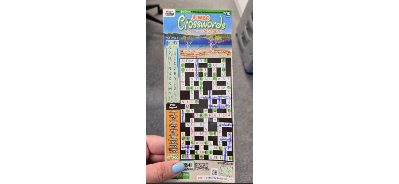 An Adelaide man won $150k on a scratchie but was upset that he had woken up his partner.