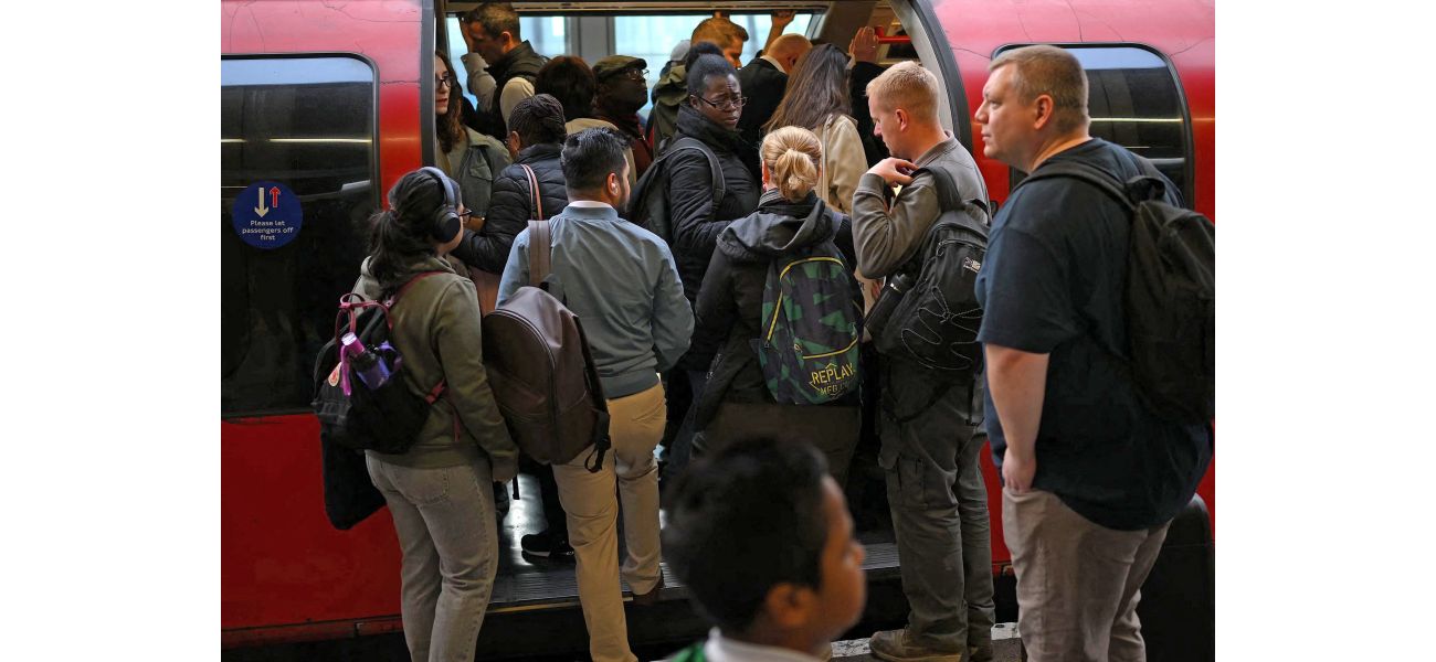 Massive traffic on London subway as people head back to work.