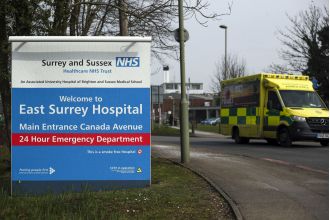 Hospital in Surrey facing high demand due to winter viruses, declares critical incident.