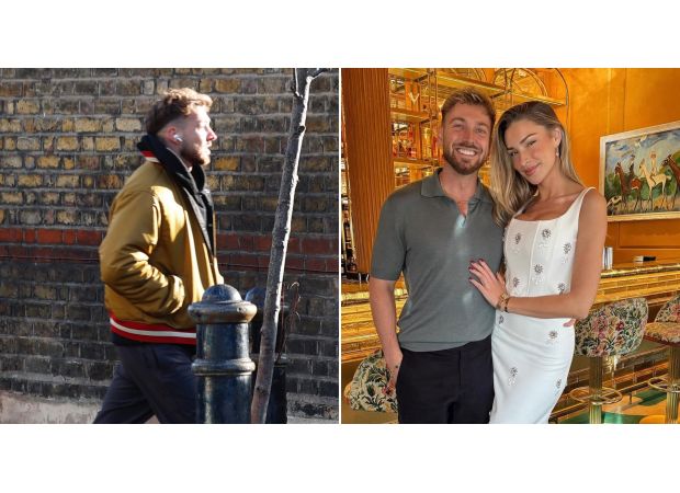 Reality star Sam Thompson makes a low-profile appearance following his breakup with Zara McDermott.