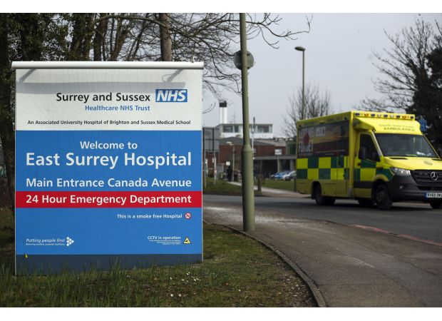 Hospital in Surrey facing high demand due to winter viruses, declares critical incident.